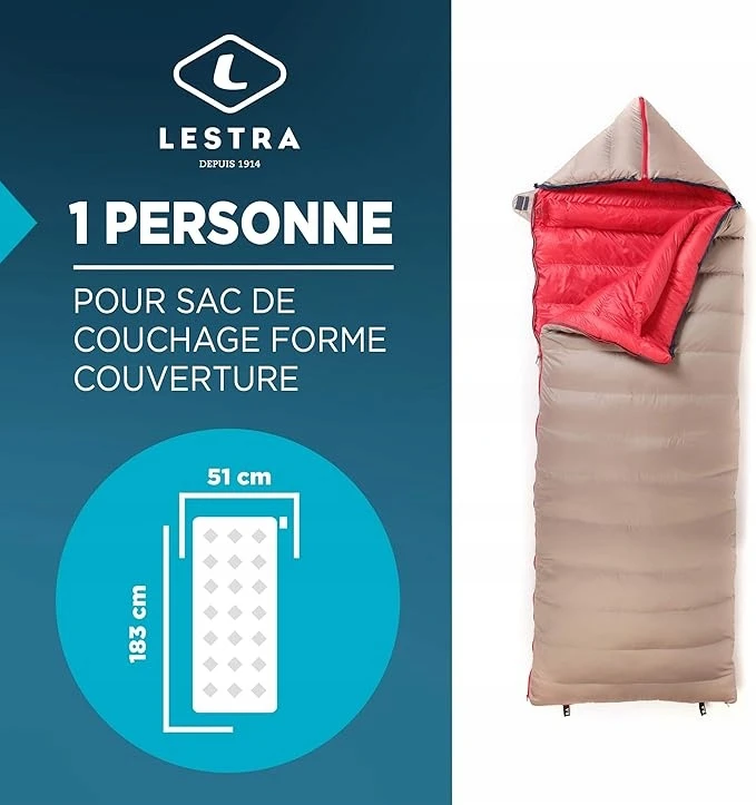 Bez Marki Lestra Sleep Diamond Light Plus pripučiama miegojimo kempingo čiužinys 183x51x5cm juodas