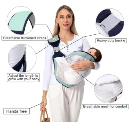 Bez Marki LETNIE Nešioklė SIATKA DLA DZIECKA ERGONOMICZNE NOSIDŁO BIODROWE DO 20KG