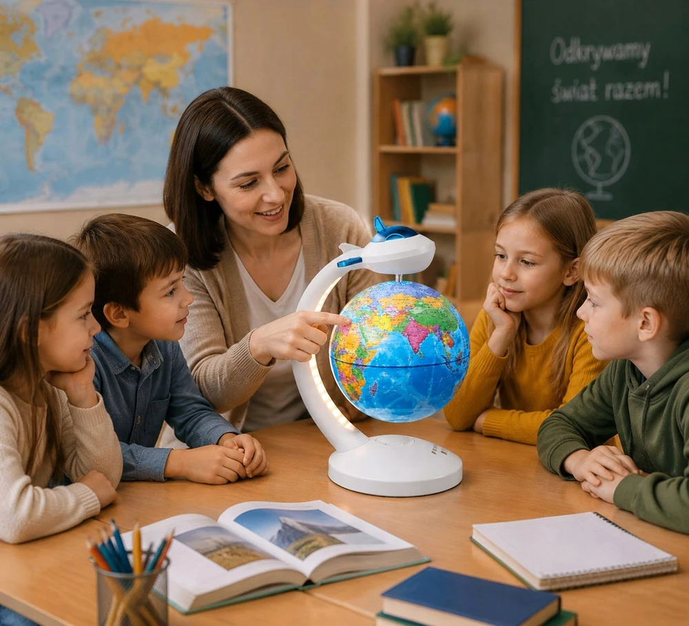 Bez Marki LEVITATING GLOBUS INTERAKTYVI APŠVIETTA LED MAP BLUETOOTH LEMPA