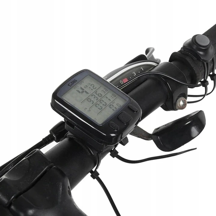 Bez Marki Licznik Rowerowy Przewodowy 28 Funcji LCD Do Roweru Prętkościomierz IP68