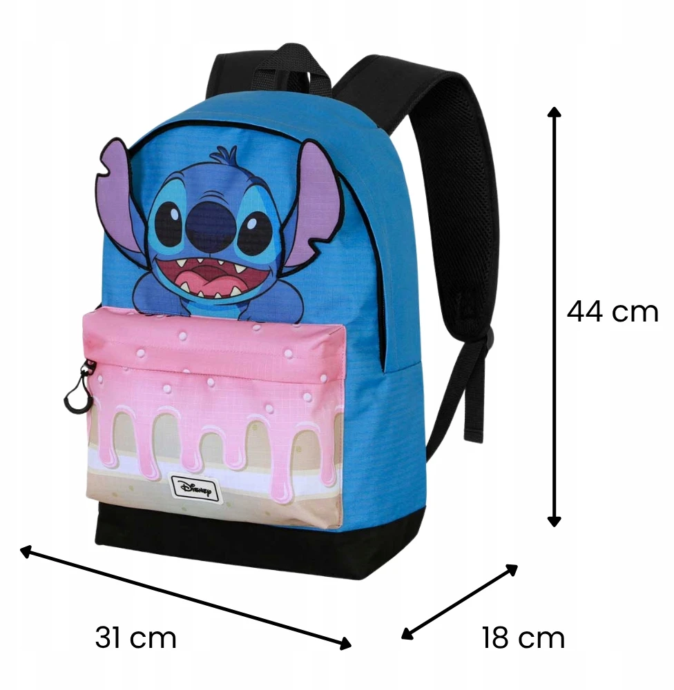 Karactermania Bez Marki Lilo ir Stitch Disney Cake vieno skyriaus mokyklinė kuprinė 31x44x18 cm