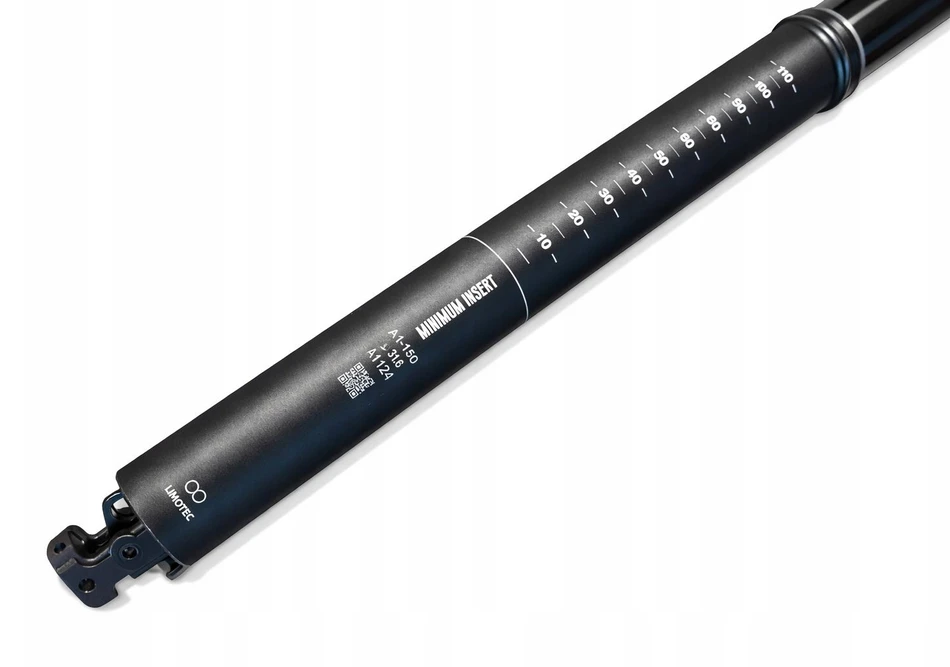 Bez Marki Limotec Alpha 1 reguliuojamas sėdynės atrama 31,6 eiga 150 mm juoda 460 mm