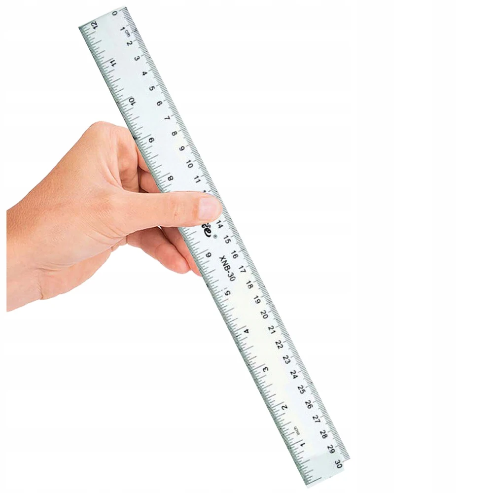 Bez Marki Linijka 30cm plastikinė, skaidri, mokyklinė