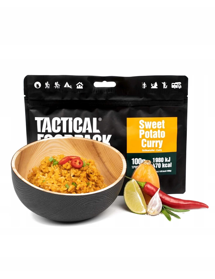 Bez Marki Liofilizat Tactical Foodpack Curry ze słodkich ziemniaków 400g