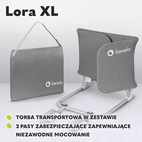Bez Marki LORA XL PRZENOŚNA BARIERKA DO ŁÓŻKA DLA DZIECI REGULACJA DO WARSZTATU