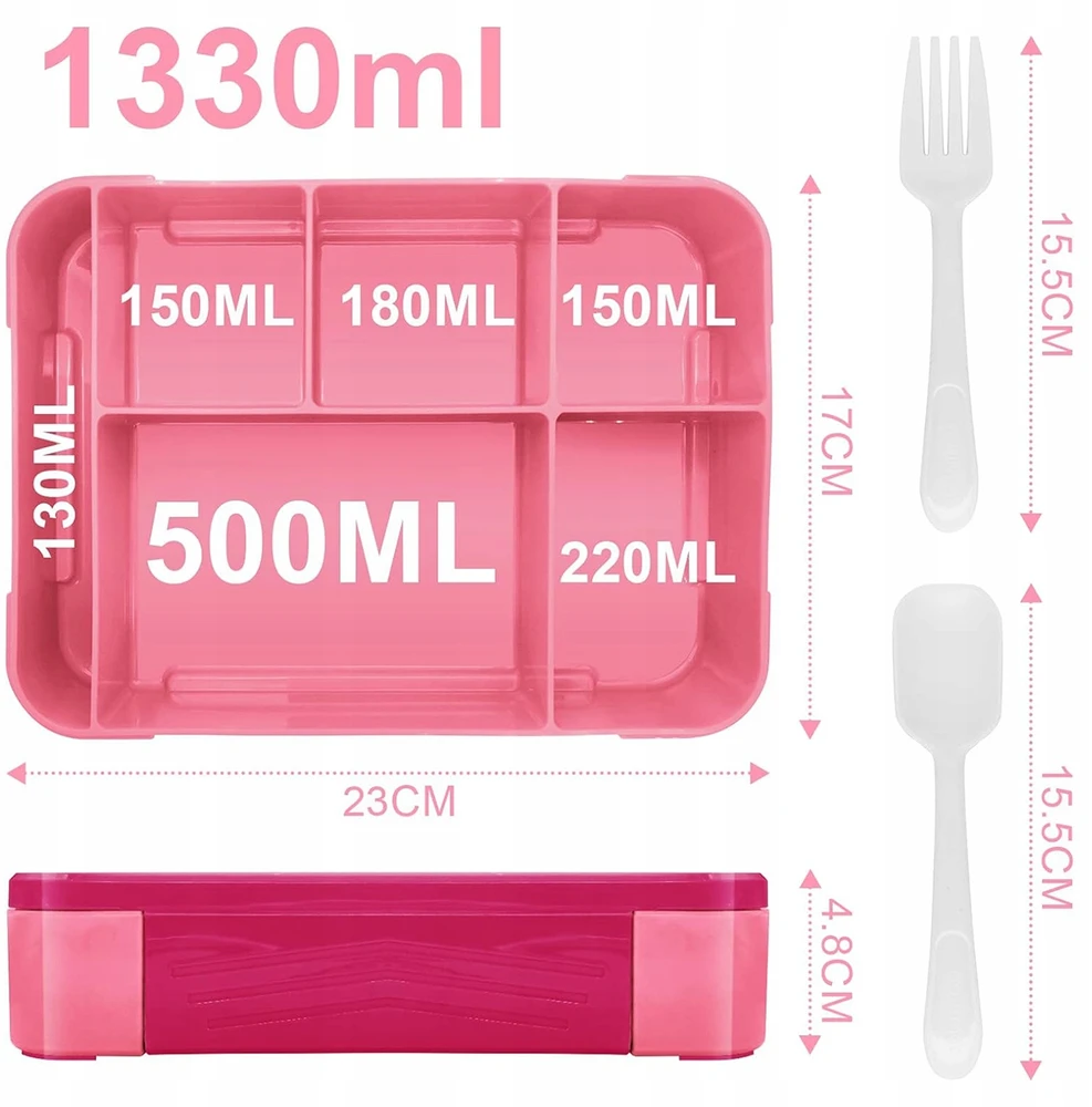 Bez Marki Lunchbox Lunch Container Lunch Box Rožinė Lunch Box