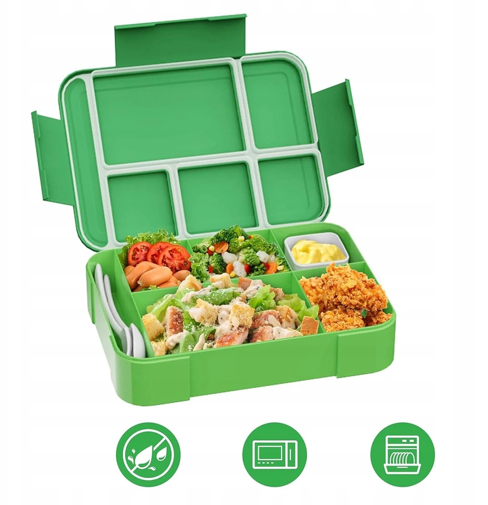 Bez Marki LUNCHBOX POJEMNIK NA JEDZENIE CHŁODZĄCY ŚNIADANIÓWKA PUDEŁKO 1330ml
