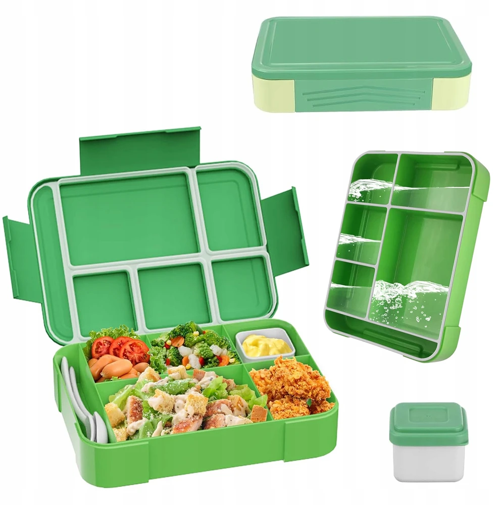 Bez Marki LUNCHBOX POJEMNIK NA JEDZENIE CHŁODZĄCY ŚNIADANIÓWKA PUDEŁKO 1330ml