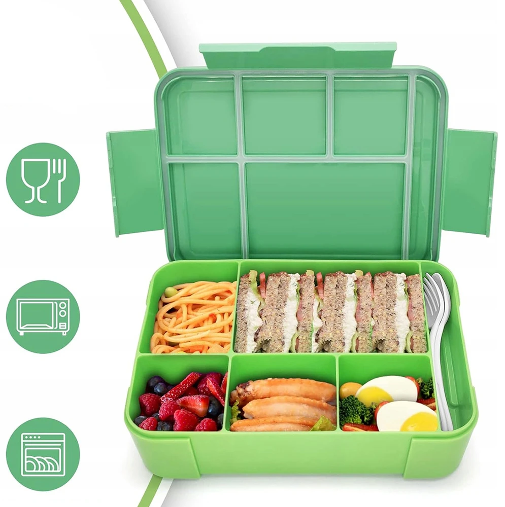 Bez Marki LUNCHBOX POJEMNIK NA JEDZENIE CHŁODZĄCY ŚNIADANIÓWKA PUDEŁKO 1330ml