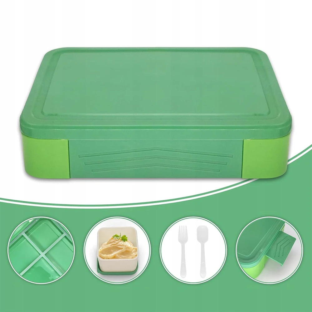 Bez Marki LUNCHBOX POJEMNIK NA JEDZENIE CHŁODZĄCY ŚNIADANIÓWKA PUDEŁKO 1330ml