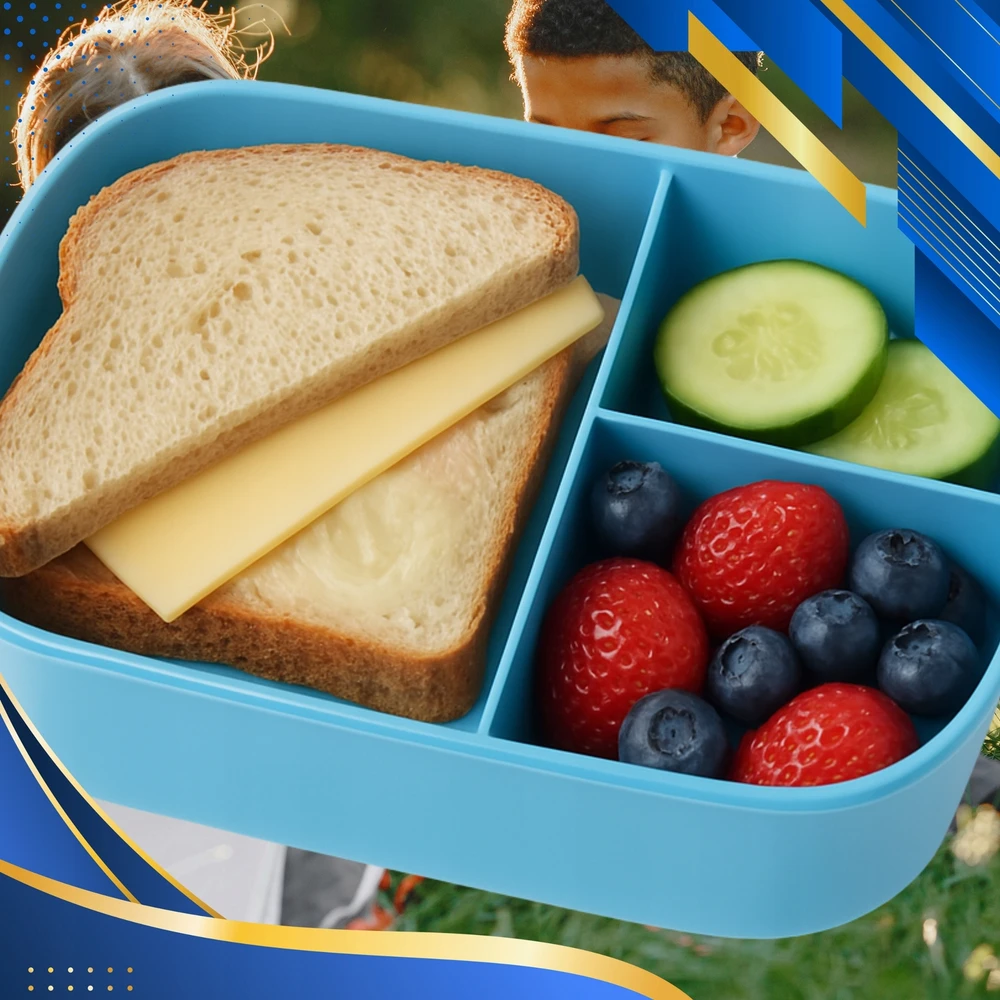 Bez Marki LUNCHBOX ŚNIADANIÓWKA POJEMNIK NA JEDZENIE LUNCH DO SZKOŁY PRACY DLA DZIECI