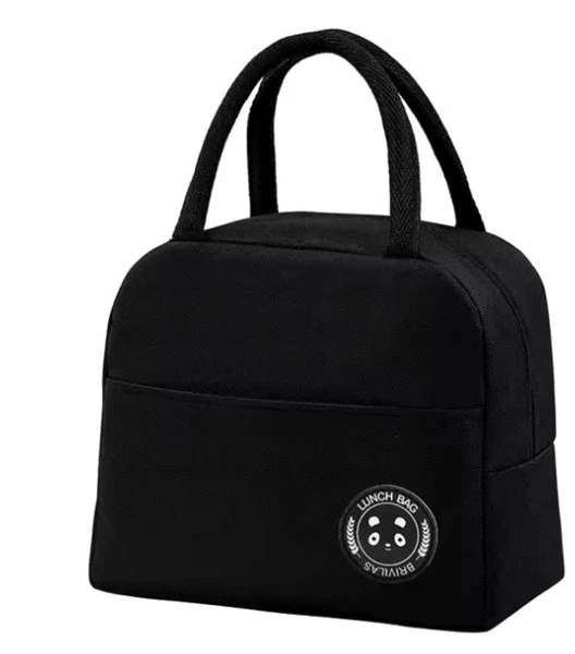 Bez Marki LUNCHBOX TERMINIS MAISTO KREPŠIS MAISTUI, Juodas, SU užtrauktuku