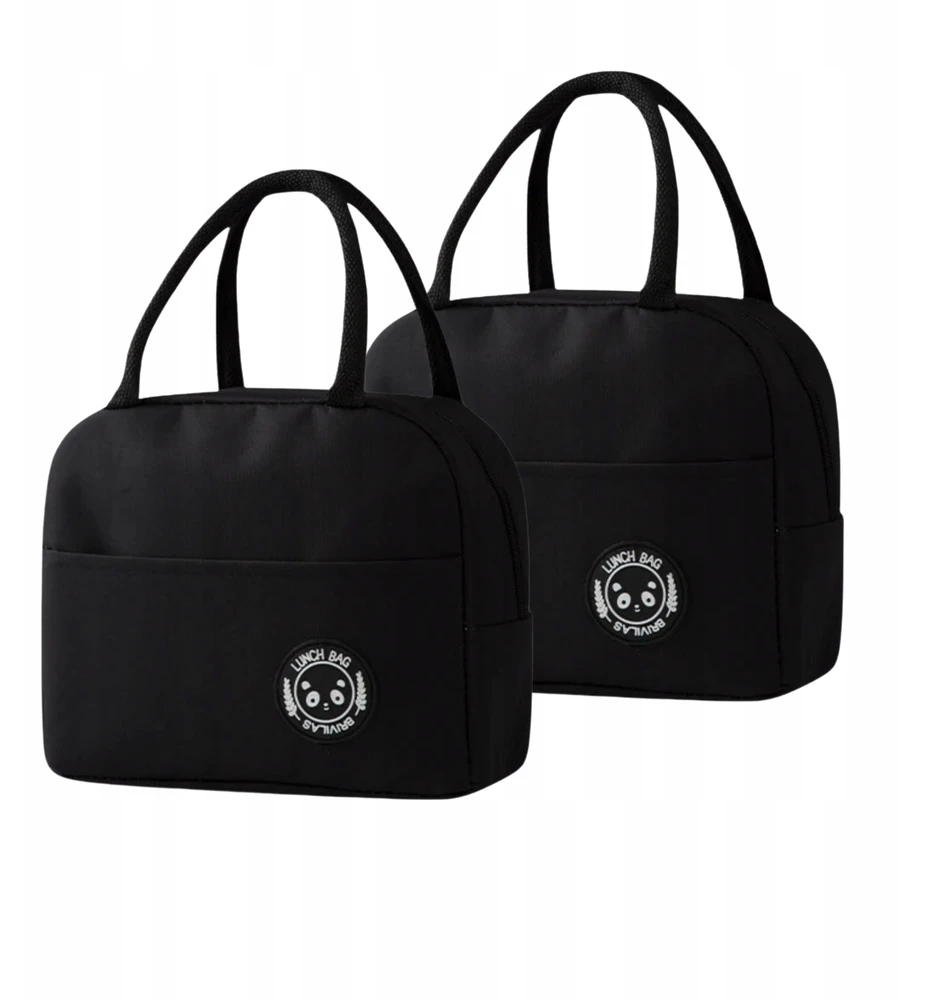 Bez Marki LUNCHBOX TERMINIS MAISTO KREPŠIS MAISTUI, Juodas, SU užtrauktuku