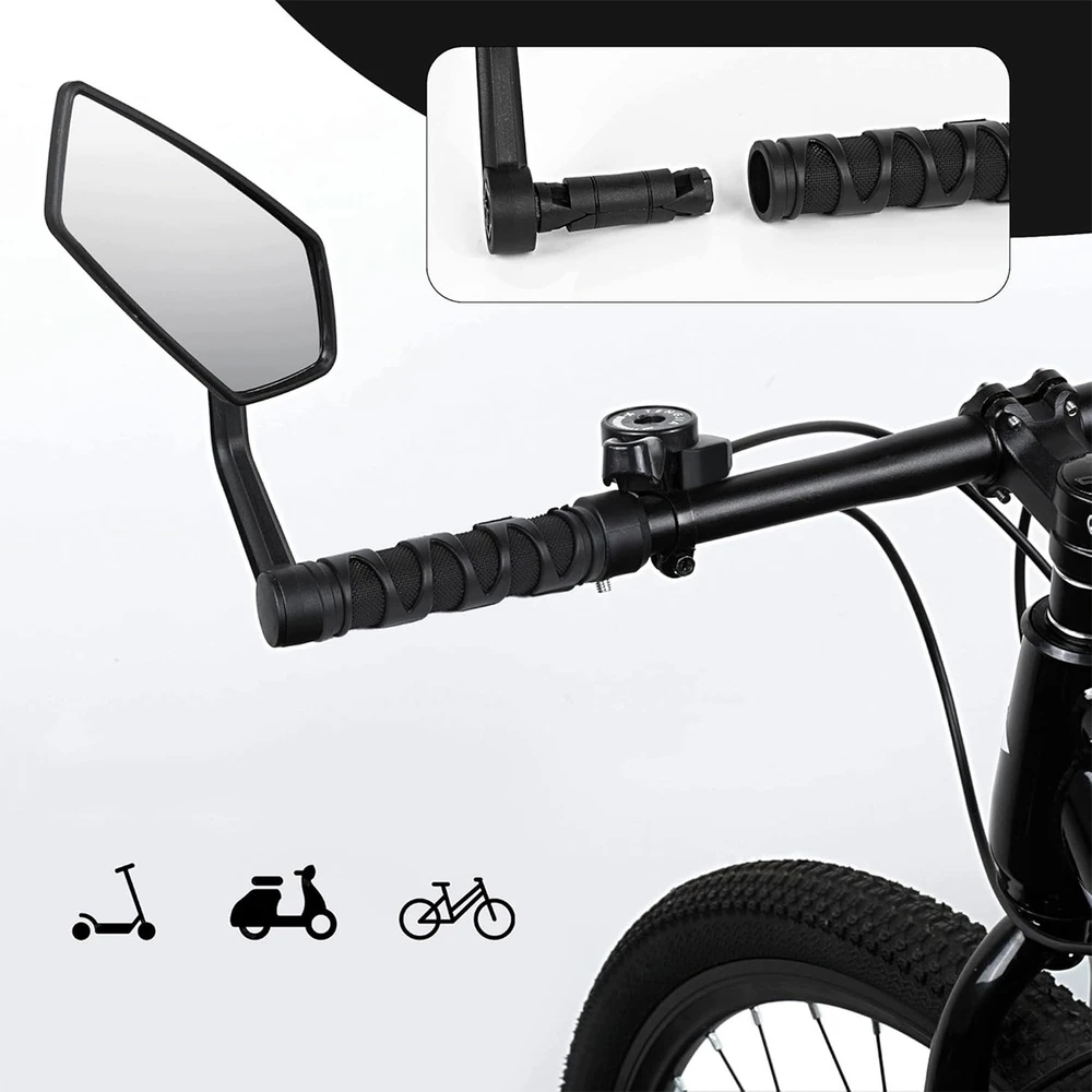 Bez Marki Lusterko rowerowe lewe juoda do roweru elektrycznego