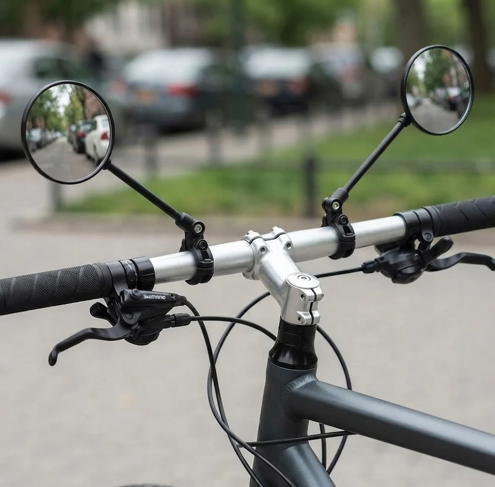 Bez Marki Lusterko Rowerowe na Kierownicę Wsteczne do Roweru 85mm/18cm Ulfur 2 sztuki