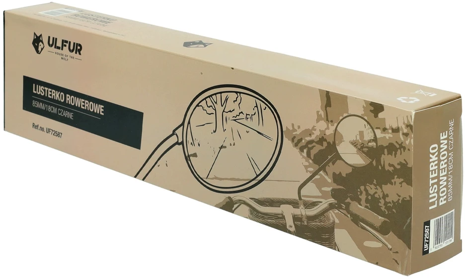 Bez Marki Lusterko Rowerowe na Kierownicę Wsteczne do Roweru 85mm/18cm Ulfur 2 sztuki