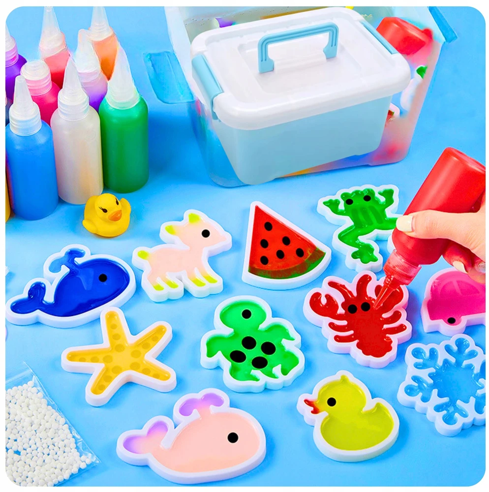 Bez Marki Magic Gel Vanduo Toy Figurines Creative Set for Children AQUA GEL
