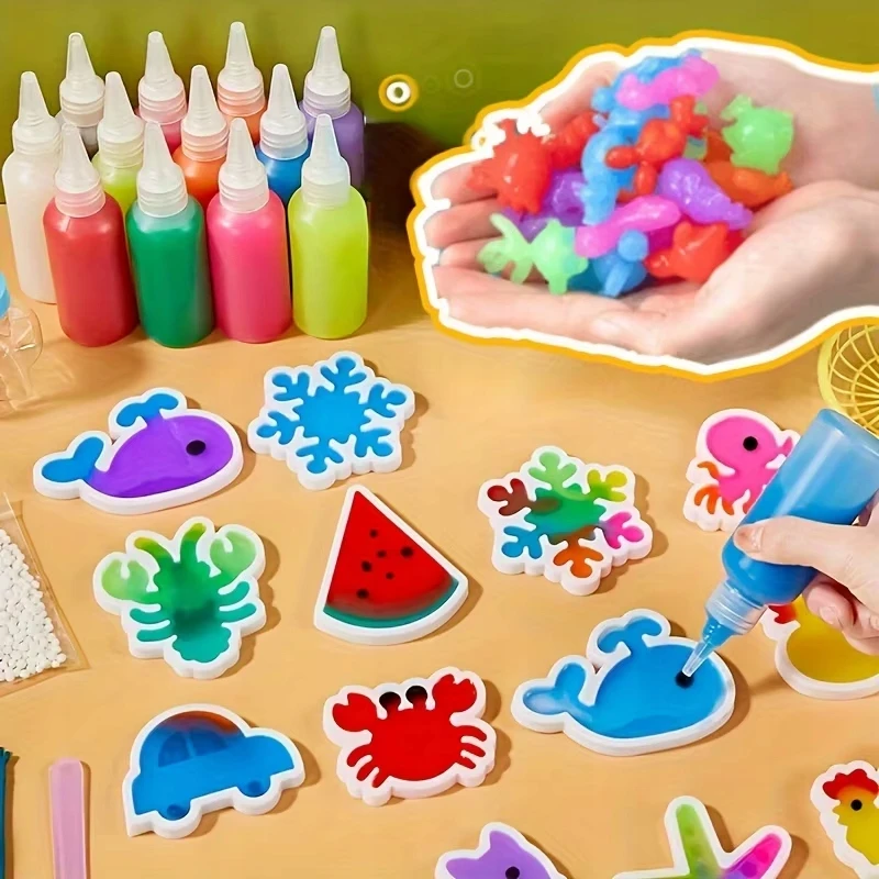 Bez Marki Magic Gel Vanduo Toy Figurines Creative Set for Children AQUA GEL