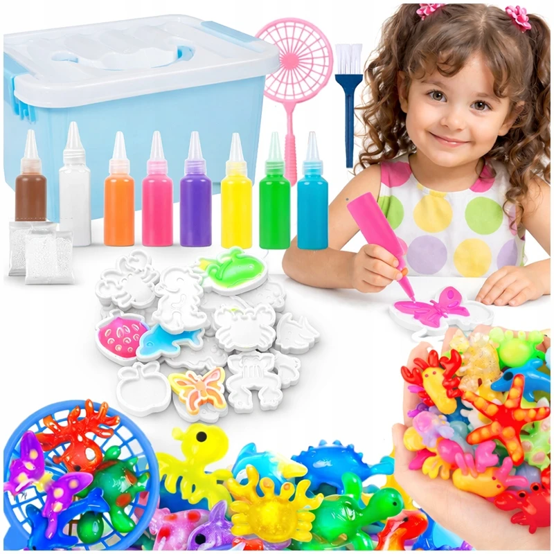 Bez Marki Magic Gel Vanduo Toy Figurines Creative Set for Children AQUA GEL