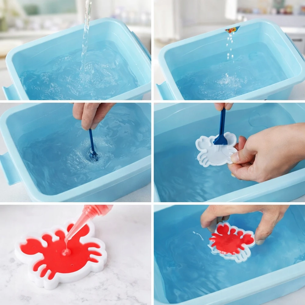 Bez Marki Magic Gel Vanduo Toy Figurines Creative Set for Children AQUA GEL