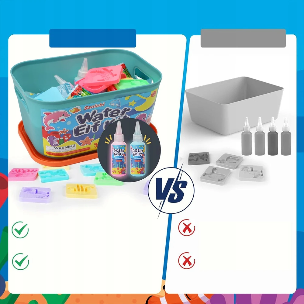 Bez Marki Magical Gel Vanduo Sprites Sea Figures kūrybinis rinkinys