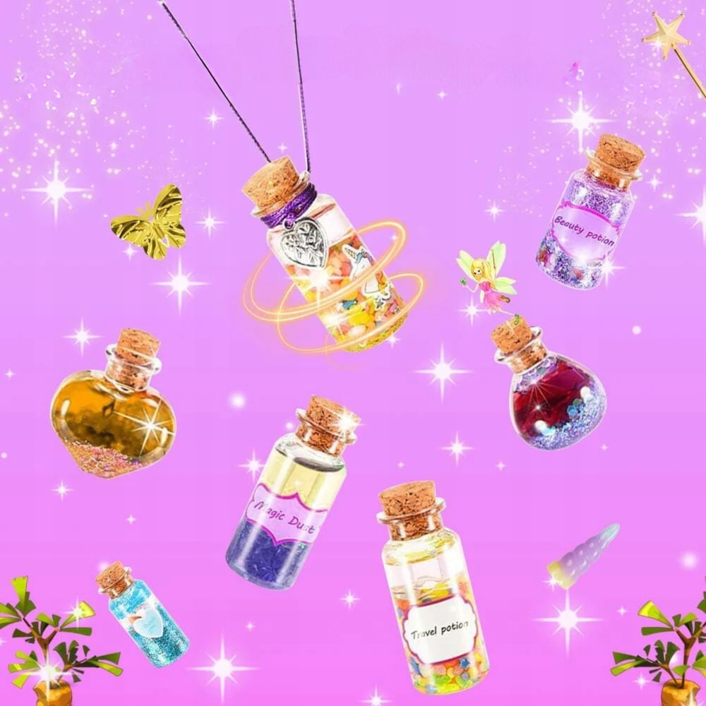 Bez Marki MAGIŠKIEJI MIRTAI VAIKAMS KŪRYBINIAI ŽAISLAI DIY POTIONS 20 BUTELIŲ