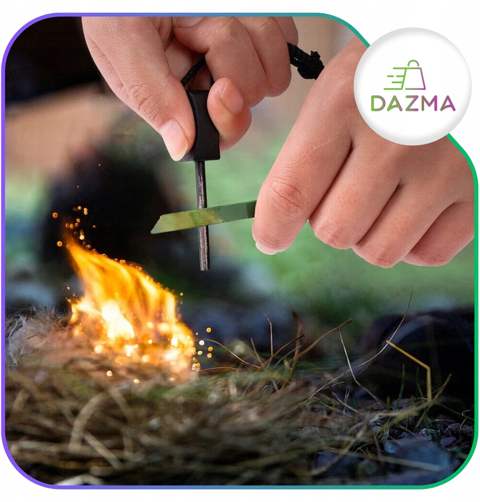 Bez Marki Magnesium Firestarter Eternal Match Kindling Survival, skirtas įžiebti ugnį