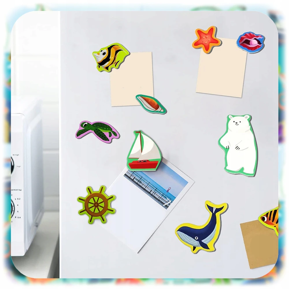 Bez Marki MAGNETINĖ KNYGA DĖLĖSĖ MONTESSORI VANDENYNO GYVŪNŲ MOKYMOSI