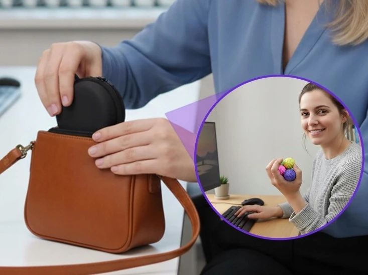 Bez Marki Magnetinės silikoninės kamuoliukai nuo streso, 4 vnt.