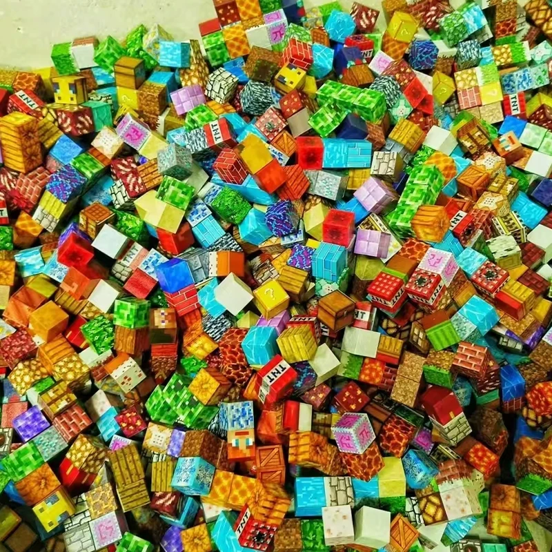 Bez Marki Magnetinės statybinės plytos Pixels Cubes Blocks 300vnt didelis rinkinys