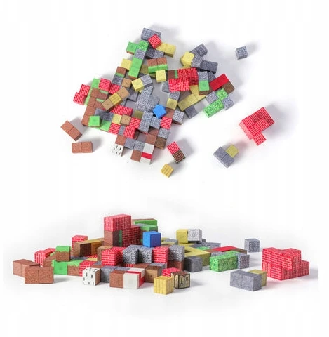Bez Marki MAGNETINIAI BLOKAI MINECRAFT KUBŲ RINKINYS 200 ELEMENTŲ. +10 3D VAIKŲ FIGŪRŲ