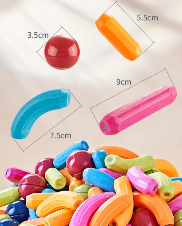 Bez Marki Magnetiniai blokeliai 36 vnt. konstrukcija, Magnetinės lazdos Sticks Balls