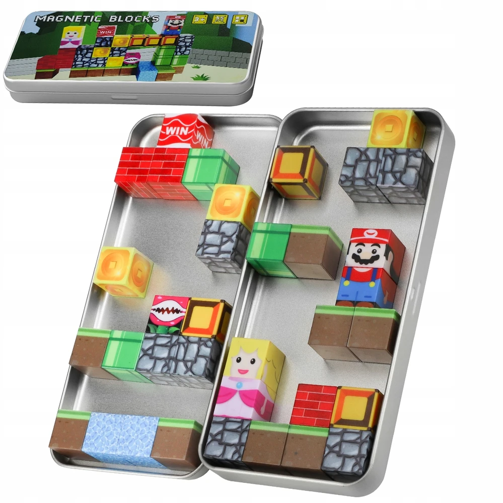 Bez Marki Magnetiniai blokeliai 3D Cubes Creative Set Pakuotė 35 vnt.