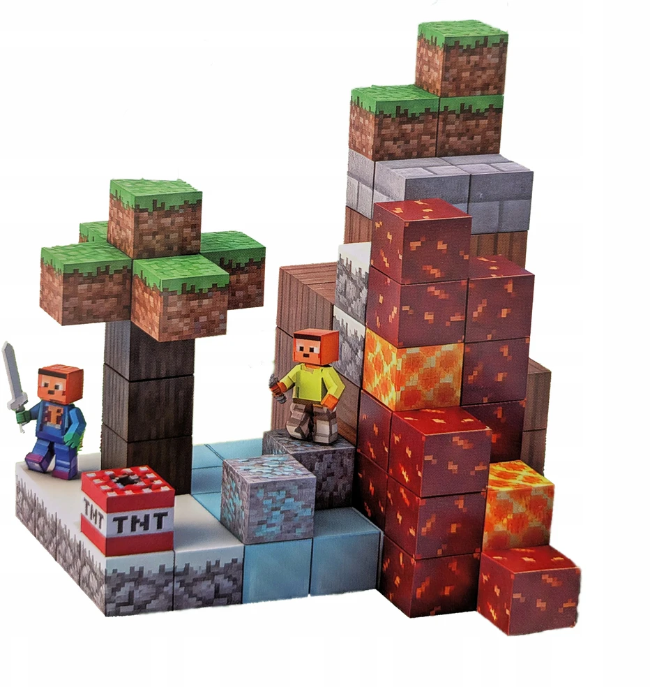 Bez Marki Magnetiniai blokeliai 3D FIGURINES Rinkinys METAL Box STRONG MAGNET Dovana