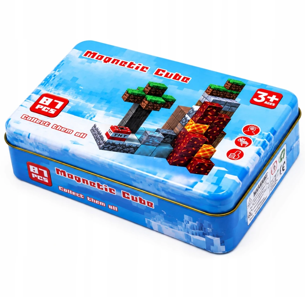 Bez Marki Magnetiniai blokeliai 3D FIGURINES Rinkinys METAL Box STRONG MAGNET Dovana
