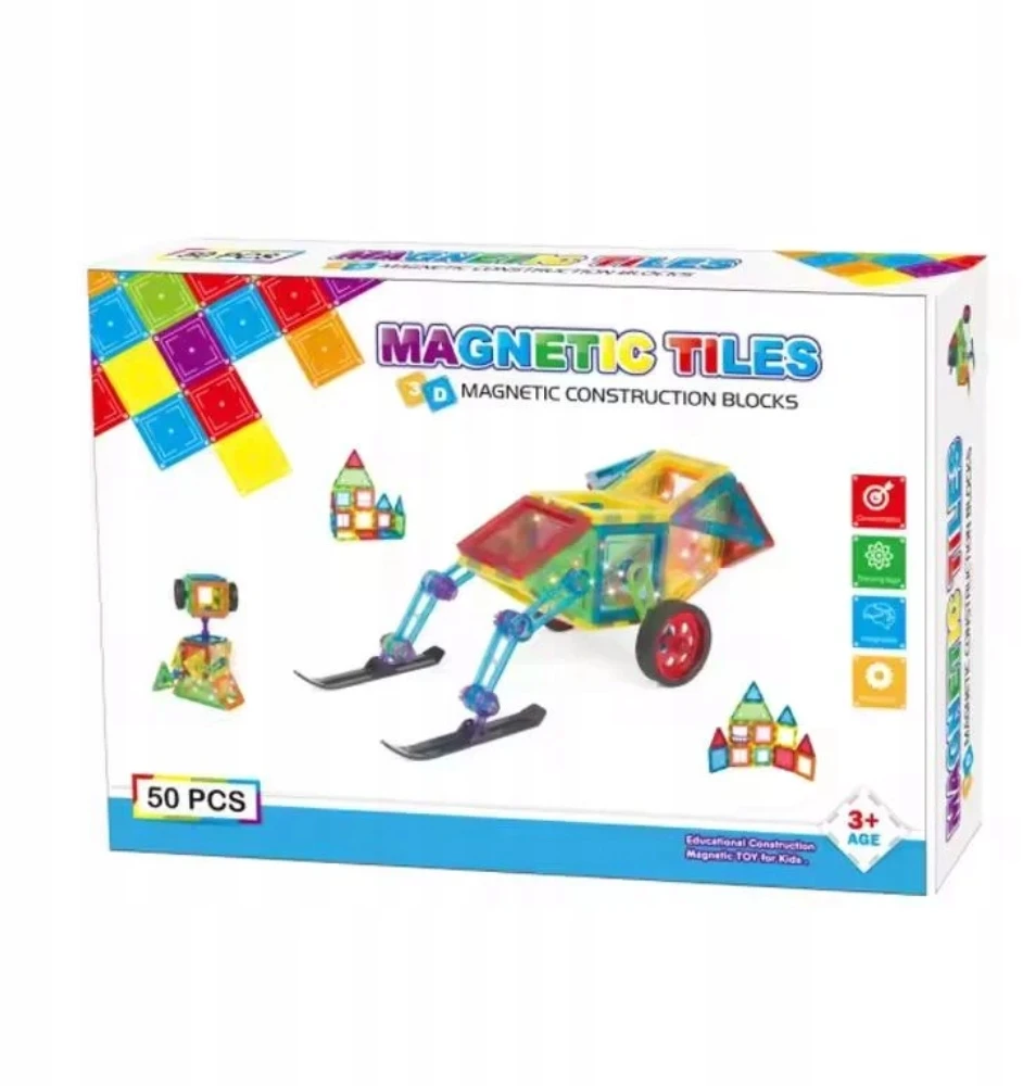 Bez Marki MAGNETINIAI blokeliai, didelis komplektas, stiprūs magnetai CH1042, 48 elementai