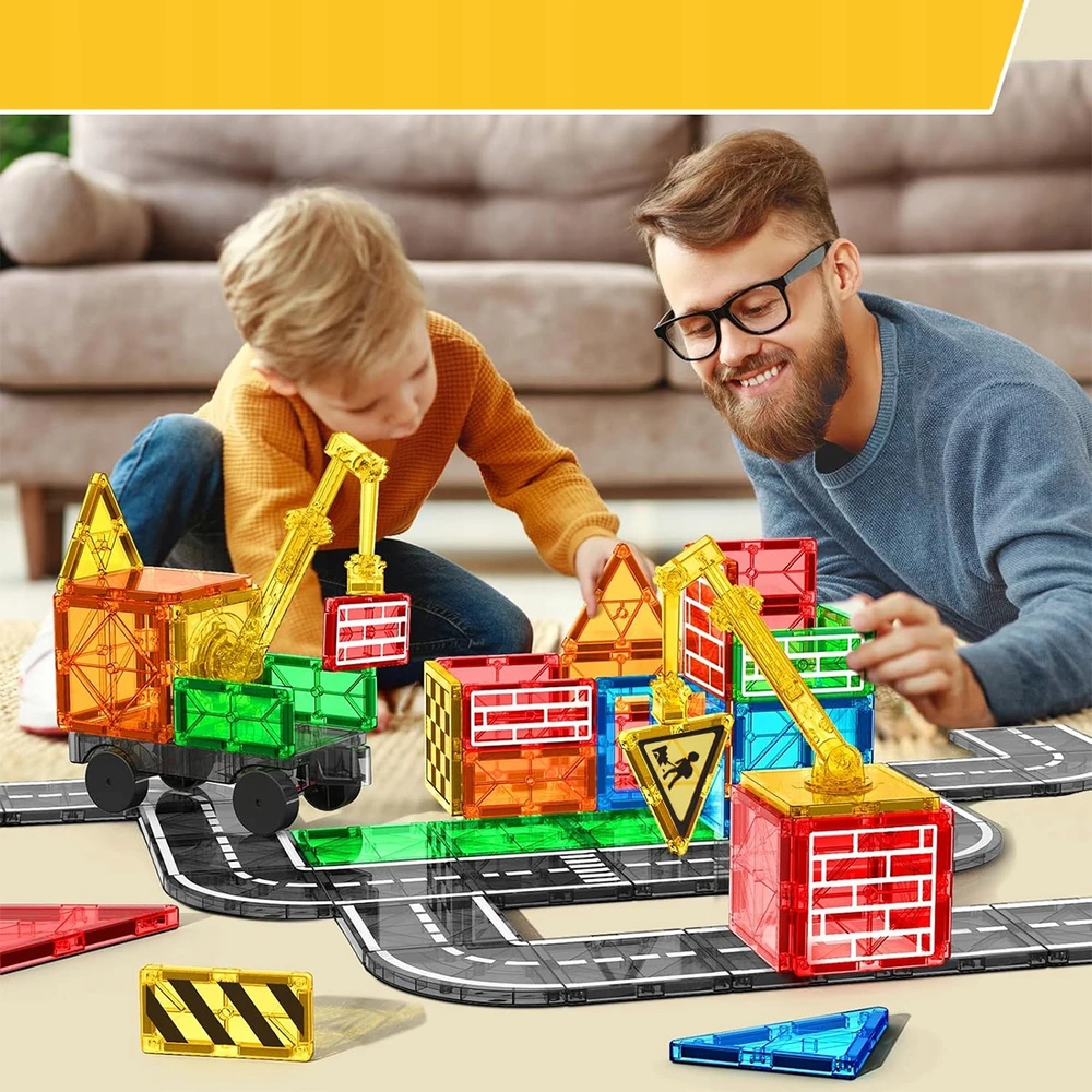 Bez Marki MAGNETINIAI KONSTRUKCINIAI KLUOKLIAI VAIKAMS STATYBINIUI 40 vnt.