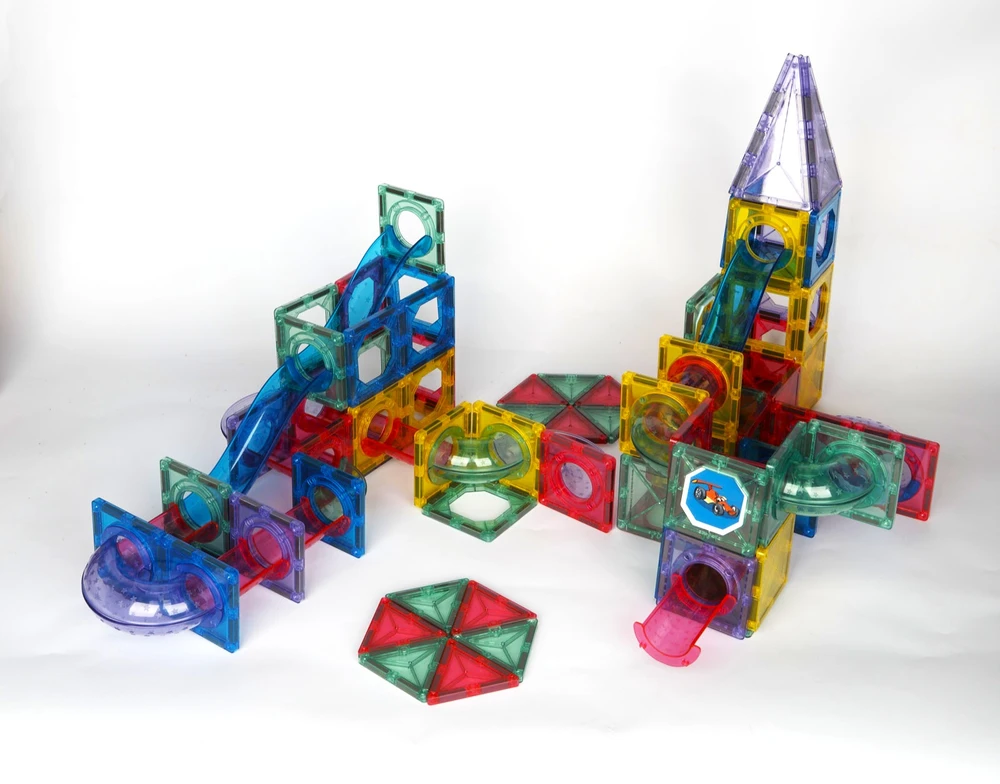 Bez Marki Magnetinių 3D statybinių kaladėlių rinkinys – kūrybiškas žaislas vaikams
