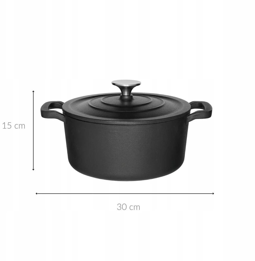Bez Marki Maku ketaus puodas 3.3 l, 22 cm