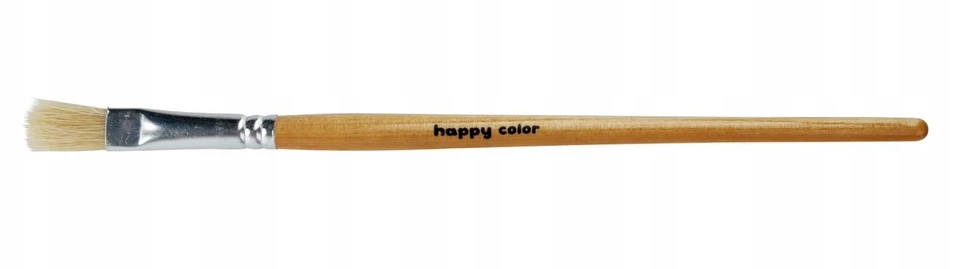 Bez Marki Malarski PĘDZEL Z PŁASKĄ Końcówką Do MALOWANIA 10 Happy Color komplektas 12 vnt