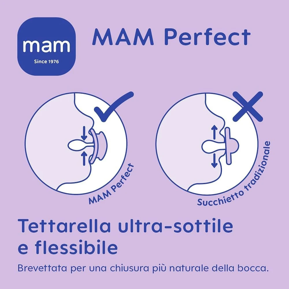 Bez Marki MAM Perfect čiulptukas 2 vnt