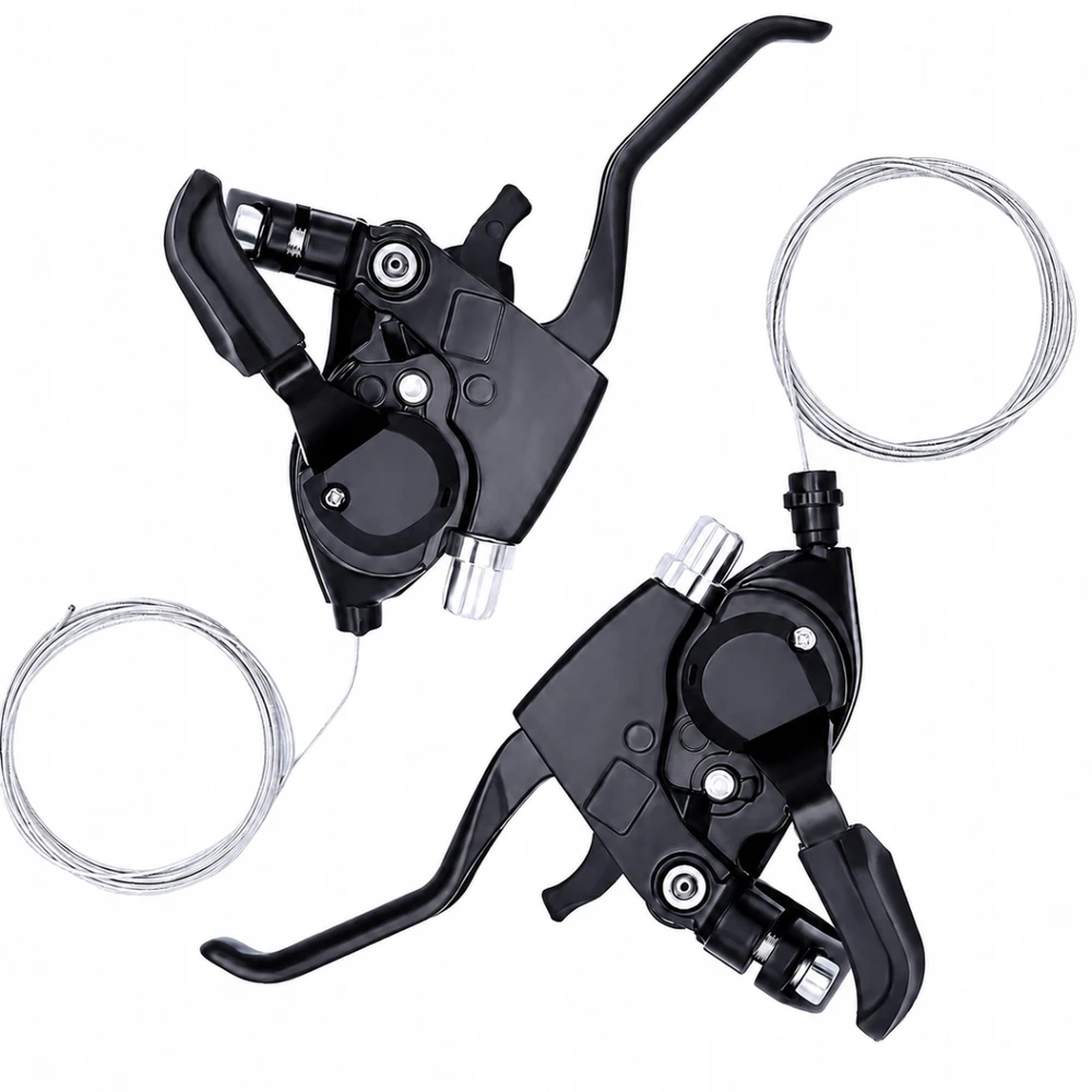 Bez Marki Manetki rowerowe 3x7 su hamulcem – komplet 2vnt., linki, do 21-23mm