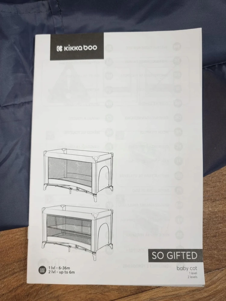 Bez Marki Maniežas vaikams KikkaBoo So Gifted, Navy