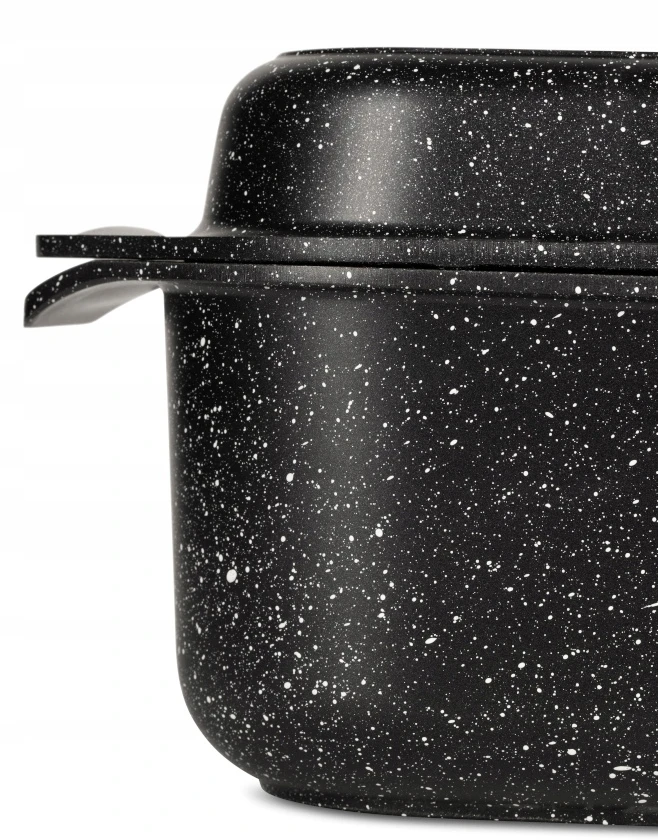 Bez Marki Marmurinė žąsų keptuvė GRILL Keptuvė 2in1 keptuvė 8,5L 34cm 4612