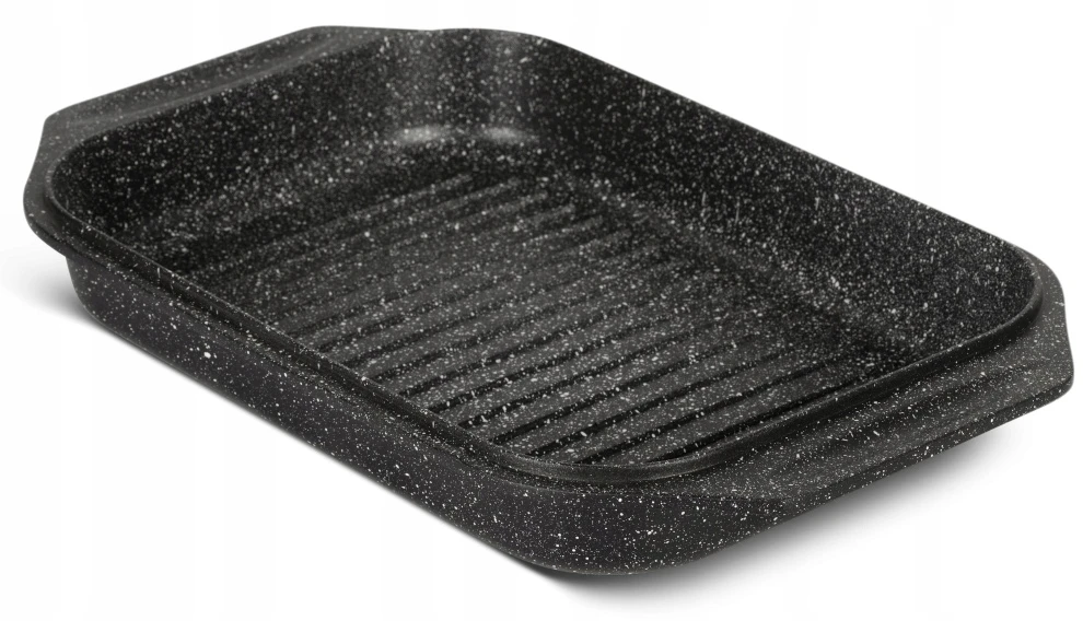 Bez Marki Marmurinė žąsų keptuvė GRILL Keptuvė 2in1 keptuvė 8,5L 34cm 4612