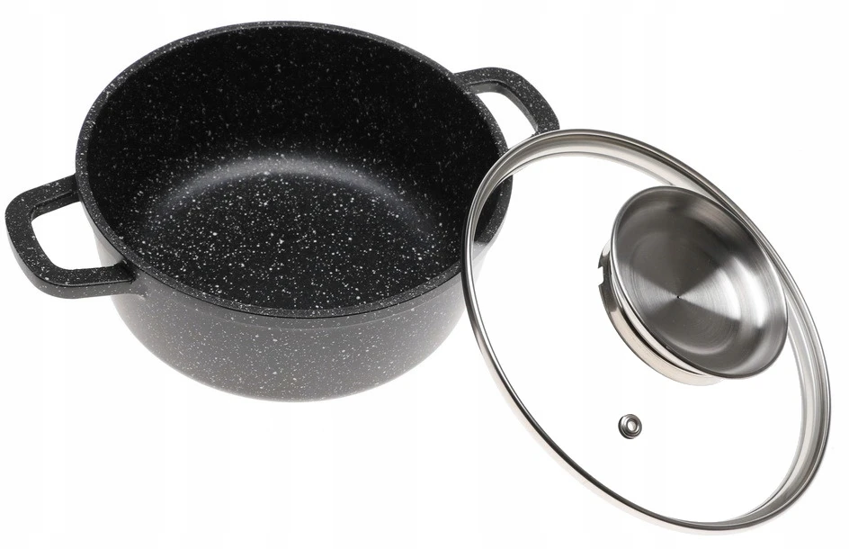 Bez Marki Marmurinis puodas 20cm, 2.3l, indukcijai