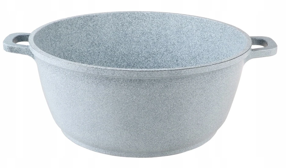 Bez Marki MARMURINIS PUODAS Pilkas 26cm INDUKCINĖS Dujos 5,5l 7926