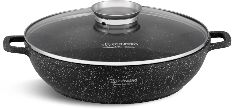 Bez Marki Marmurinis wok puodas, 28 cm, 3,3L