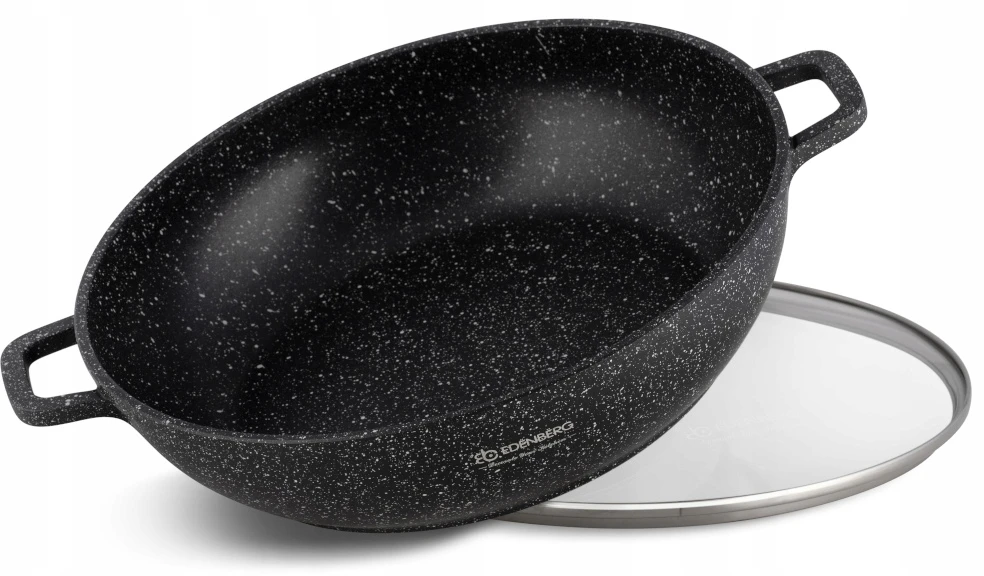 Bez Marki Marmurinis wok puodas, 28 cm, 3,3L