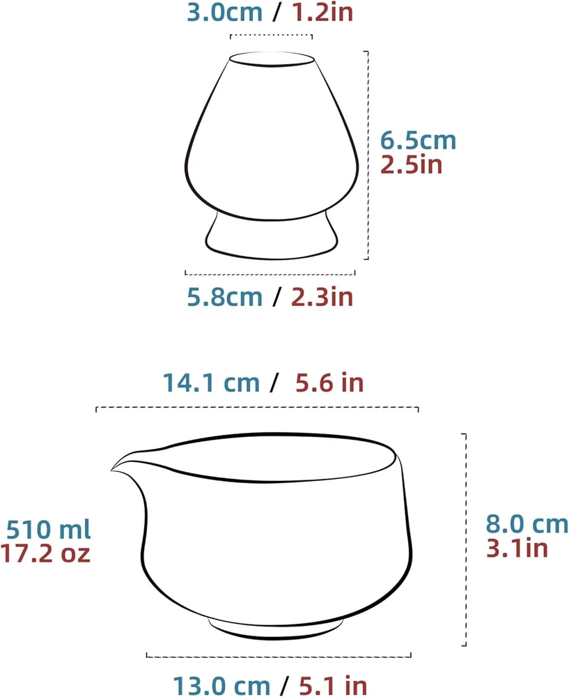 Bez Marki MATCHY BOWLS 510 ml KERAMINIS RINKINYS SU RANKENE TURVA LYGI